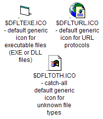 generic default icons
